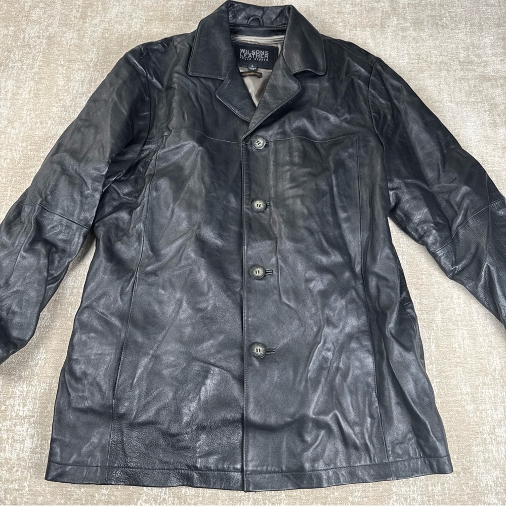 Men's Medium Wilsons Leather M. Julian Leather Jacket Size L    DV